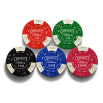 poker chips with denomination